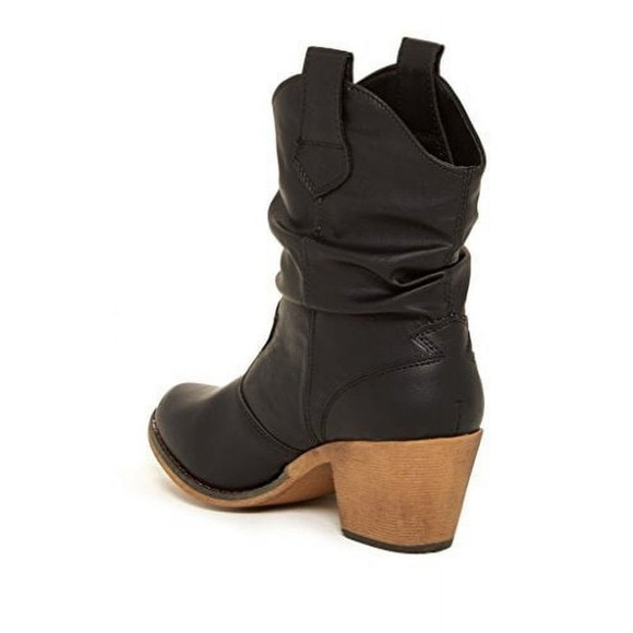 Charles Albert Modern Western Cowgirl Boots Pull Up Low Heel Mid-Calf Boots Sz10 - Picture 2 of 12